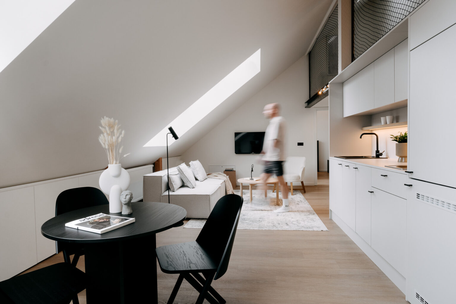 Interiérová fotografie - Honest Karlín apartmány