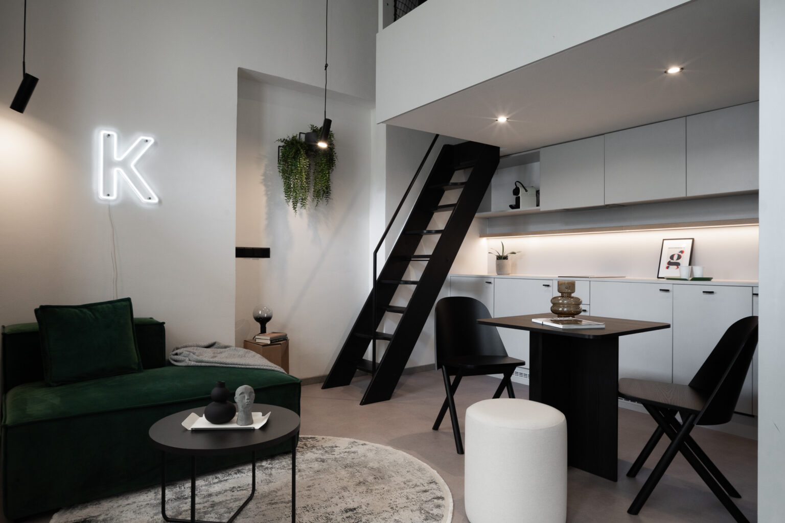 Interiérová fotografie - Honest Karlín apartmány