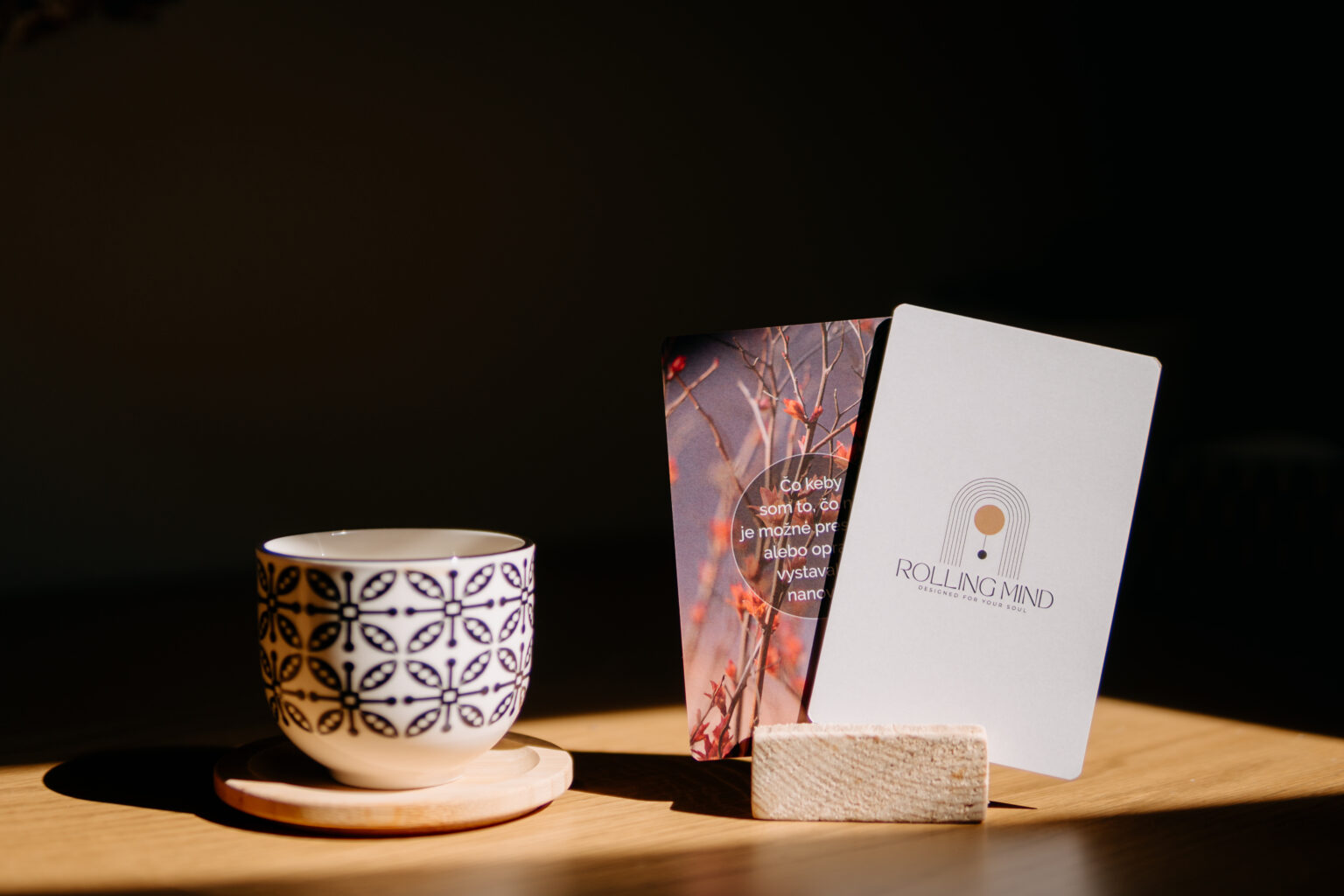 Produktová fotografie - koučovací karty Rolling Mind